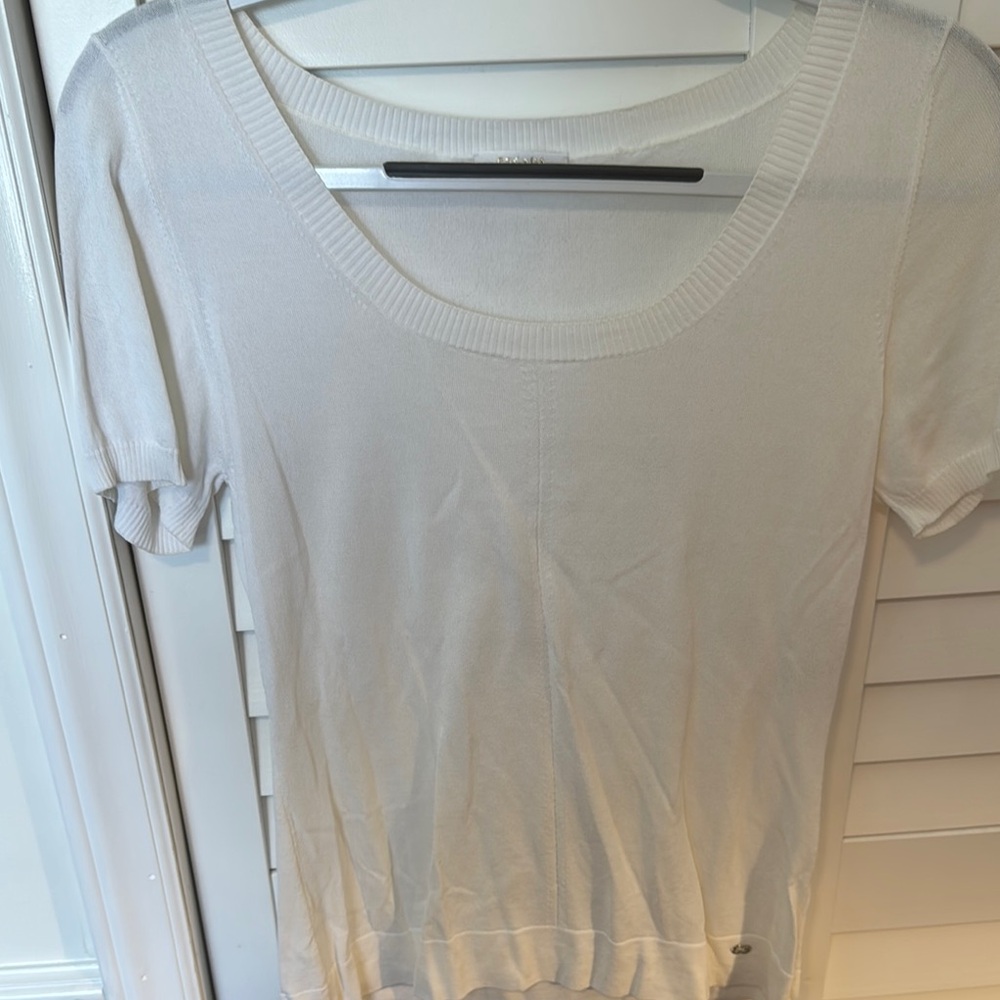 Escada Cream Short Sleeve Top